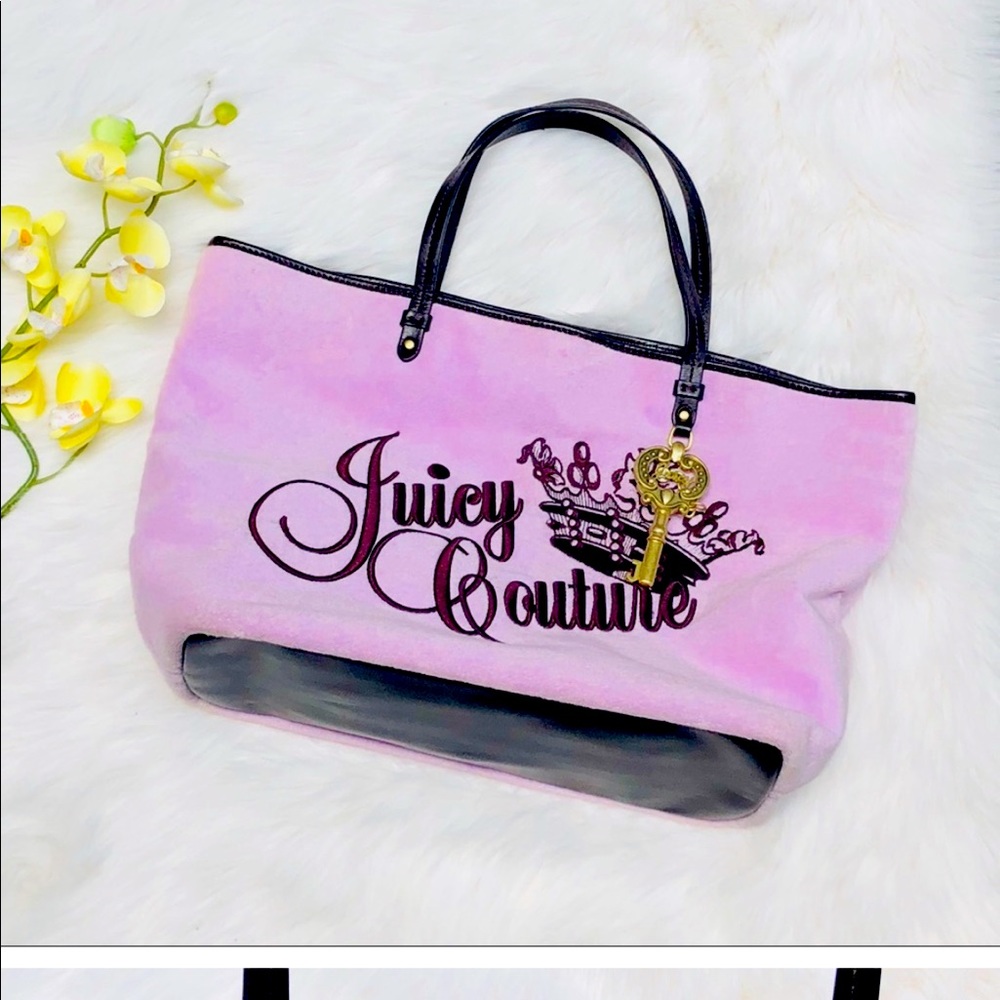 juicy couture pink tote bag with matching wallet